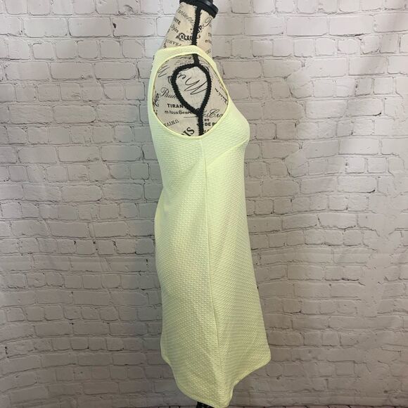 DIVIDED H&M : pale yellow body con dress size 2 - Picture 2 of 8